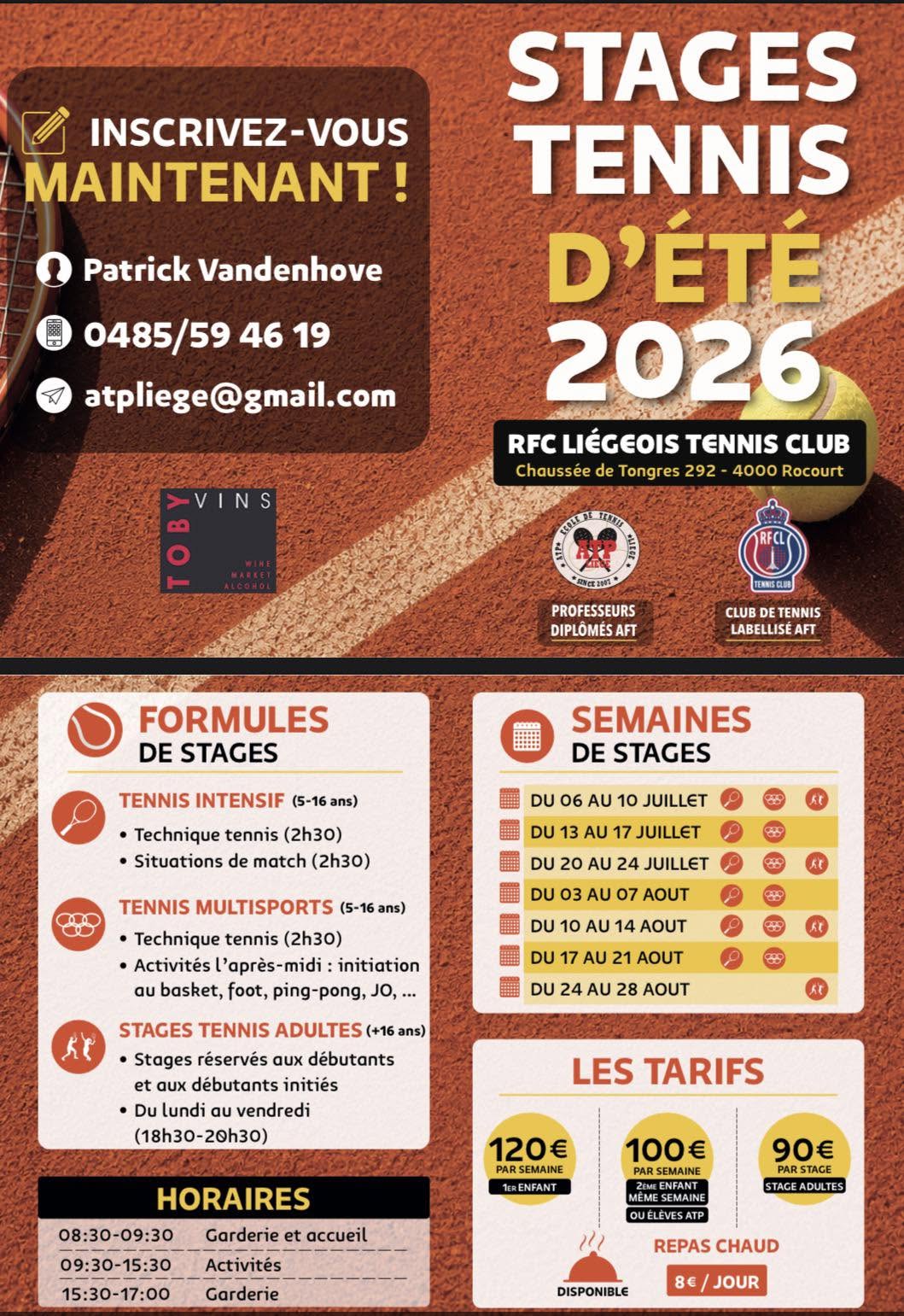 Image Tennis intensif